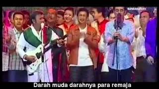 Jokowi feat Rhoma Irama  Darah Muda  lirik [upl. by Anbul]