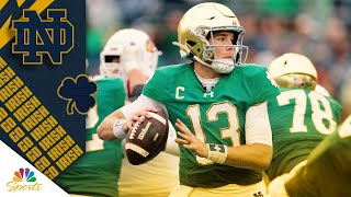 Riley Leonard tallies three TDs in Notre Dames win vs Louisville  CFB HIGHLIGHTS  NBC Sports [upl. by Innad]