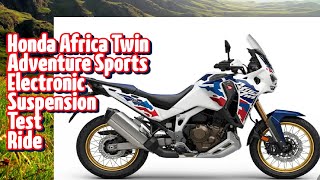 2024 Africa Twin Adventure Sports Electronic Suspension  Manual Version  NT1100 Owner View [upl. by Diarmit]