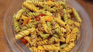 Turkey Ground Beef Pasta  Rotini Pasta shortvideo shots pasta turkey rotinipasta [upl. by Nattirb432]