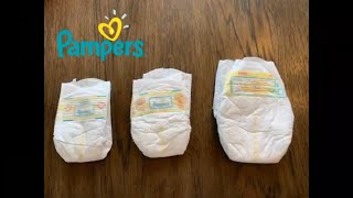 Comparing Pampers Diaper Sizes What Size Diaper To Pick Up For A New Baby  Diaper Size Tips [upl. by Gaskins]