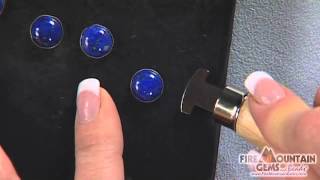 Setting a Cabochon with a Bezel Roller and Burnisher [upl. by Eiffe]