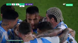 PARAGUAY vs ARGENTINA LAUTARO MARTÍNEZ ABRE EL MARCADOR EN ASUNCIÓN  CLASIFICATORIAS 2026 🇵🇾⚽🇦🇷 [upl. by Saltsman]