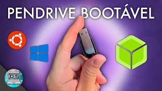 Como criar um Pendrive de boot para instalar qualquer versão do Windows ou Linux balenaEtcher [upl. by Anahgem]