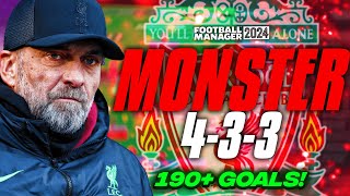 Klopps MONSTER 433 190 Goals FM24 Tactics  Football Manager 2024 Tactics [upl. by Eleni]