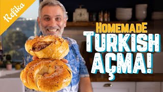 Homemade Turkish Traditional Pastry Açma Recipe  Fluffy amp Delicious [upl. by Sosanna]