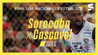 SOROCABA 1 X 3 CASCAVEL  GOLS  LIGA NACIONAL DE FUTSAL  sportv [upl. by Novled]