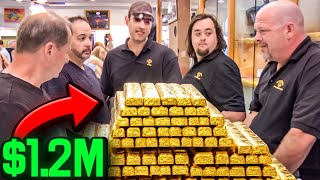 Pawn Stars find HIDDEN BARS OF GOLD [upl. by Ahsertal]