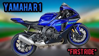 BUYING A 1000cc Sport Bike as FIRST MOTORCYCLE  Is the Yahama R1 a beginner bike   POV [upl. by Cyma88]