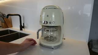 Smeg Retro Style Coffee Maker Machine Review Making Coffee with the SMEG Retro Coffee Maker Machine [upl. by Dusa]