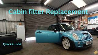 How To Replace the Cabin filter BMW Mini [upl. by Debbra]