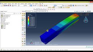 Abaqus Tutorials For Beginners Analysis of a cantilever beam in Abaqus [upl. by Ahsiym776]