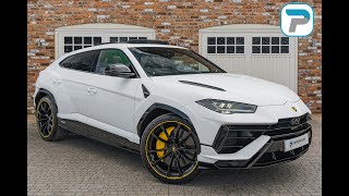 202323 LAMBORGHINI URUS S IN BIANCO MONOCERUS WITH NERO LEATHER INTERIOR [upl. by Sheree]