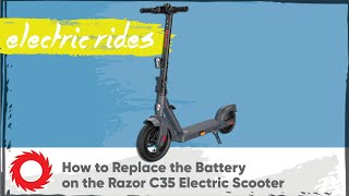 How To Replace The Battery On The Razor C35 Electric Scooter [upl. by Pegeen]