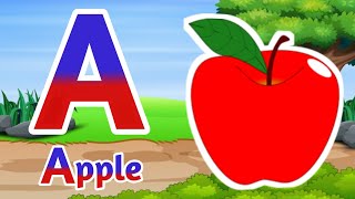 A to Z Alphabet  Learn A for Apple B for Ball  Abc Phonics Song  ABCD [upl. by Aiderfla525]