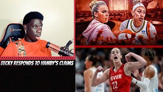 Becky Hammon Responds to Hamby  Caitlin Clark amp Fever contenders [upl. by Nyliret632]