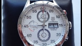 Tag Heuer Carrera Calibre 16 Day Date Automatic Chronograph 43 mm Watch [upl. by Raynata552]