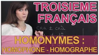 Homonymes  homophones et homographes  Français 3e  Les Bons Profs [upl. by Refiffej]