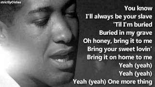 Sam Cooke Bring It On Home to Me lyrics [upl. by Hephzipah]