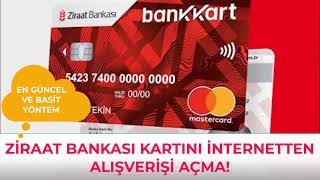 Ziraat Bankası İnternet Alışverişe Nasıl Açılır Ziraat Kart İnternetten Alışverişe Açma Kapama [upl. by Cassi]