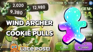 Wind Archer Cookie pulls  Cookie Run Kingdom late post [upl. by Haliak]