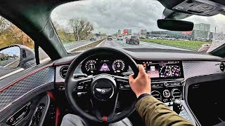 2025 Bentley Continental GT Speed First Edition  V8 hybrid 771 bhp   POV Test Drive [upl. by Ycnuahc]