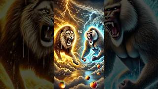 Lion vs Baboon EPIC SHOWDOWN 🦁🐒 shorts lion baboon animals [upl. by Eirac567]