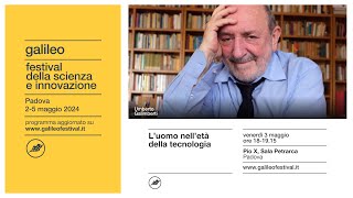 L’UOMO NELL’ETÀ DELLA TECNOLOGIA Umberto Galimberti a Galileo Festival 2024 [upl. by Niattirb]