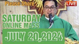 QUIAPO CHURCH LIVE MASS TODAY REV FR DOUGLAS BADONG JULY 202024 [upl. by Johnsson]