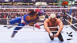 Rey Mysterio vs Cody Rhodes  Greatest WrestleMania Main Event Match  WWE 2K24 [upl. by Maurer]