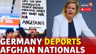 LIVE Germany Deports Afghan Nationals For First Time Since Taliban Takeover  Nancy Faeser  N18G [upl. by Aicirtak]