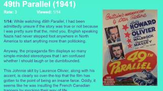 Movie Review 49th Parallel 1941 HD [upl. by Aneehsak424]