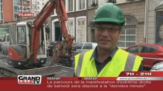 Le boulevard Carnot en chantier  Lille [upl. by Serles814]