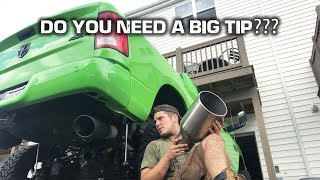 TIP SIZE  Does it Matter New Exhaust Tip [upl. by Irakab]