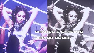 SHAKES amp EFFECTS CODES FOR VSP  video star QR codes [upl. by Ainessej942]