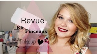 ❤ Revue  Kit Pinceaux ElsaMakeup ❤ [upl. by Cedar]