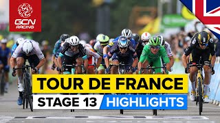 Tour de France 2021 Stage 13 Highlights  Can Mark Cavendish Equal Eddy Merckxs Stage Wins Record [upl. by Rother268]