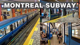 Montreal Metro Subway Ride amp Eaton Centre Walk July 2021 [upl. by Novelc]