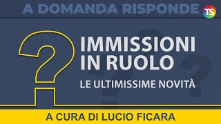 Immissioni in ruolo 2023 ci siamo le ultimissime novità [upl. by Redyr]