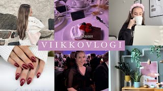 VIIKKOVLOGI ✨ Syksyn arkea uudet hiukset ystäviä Turun KYn vuosijuhlat [upl. by Annawahs]