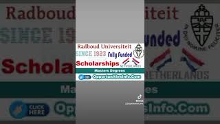 Radboud University Scholarships in Netherlands 20252026 Fully Funded [upl. by Den]