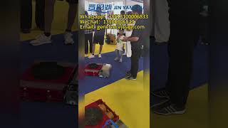 JIN YANG HU Electric tank roller carrier Heavy equipment moving roller skates handling [upl. by Yelnik]