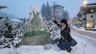 Capodanno a Madesimo sotto la neve ❄️ ❄️ ❄️ [upl. by Pompea]