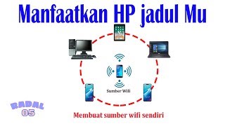 Membuat sumber wifi sendiri dengan smartphone bekas [upl. by Renard115]