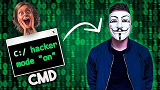 How To Make Yourself Look Like A HACKER Using CMD  Fool Anyone Easily [upl. by Dagley]