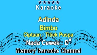 Adinda Karaoke Bimbo  Ciptaan Titiek Puspa  Nada Cewek D [upl. by Rebmaed448]