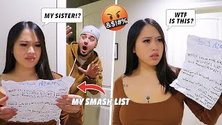 My Fiance Found My SMASH LIST amp Her Sister Is On It SHE GOES CRAZY [upl. by Etnod]