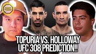 ILIA TOPURIA VS MAX HOLLOWAY UFC 308 FULL FIGHT BREAKDOWN amp PREDICTION [upl. by Ludlow]