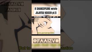 If shakespeare wrote jujutsukaisen fandub acting voiceacting animeedit sukuna fypage [upl. by Cristin]