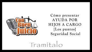 CON BUEN JUICIO TRAMÍTALO AYUDA POR HIJO A CARGO [upl. by Amedeo]